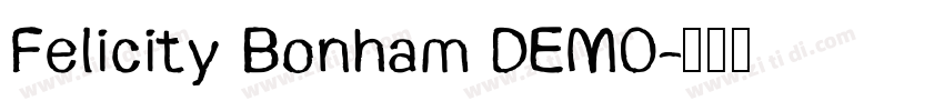 Felicity Bonham DEMO字体转换